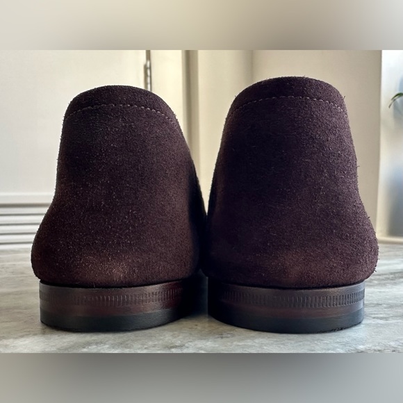 GUCCI Brixton Horsebit Suede Loafers Brown 8.5 / 9 US $1000 Jordaan 1953 Mocs